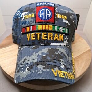 BRAND NEW AIRBORNE VIETNAN VETERAN 1968-1969 EMBROIDERY CAP US WARRIORS